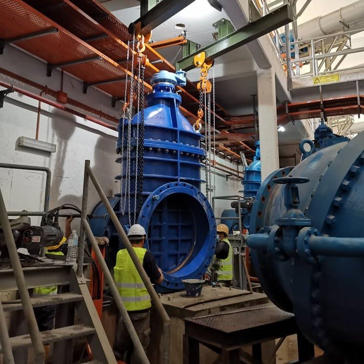 Bukit Badong Water Treatment plant  SSP3 900mm Valve Replacement